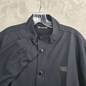 Travis Mathew Size Large Coyote Cool Golf Shacket Jacket Black Golf Casual